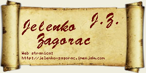 Jelenko Zagorac vizit kartica